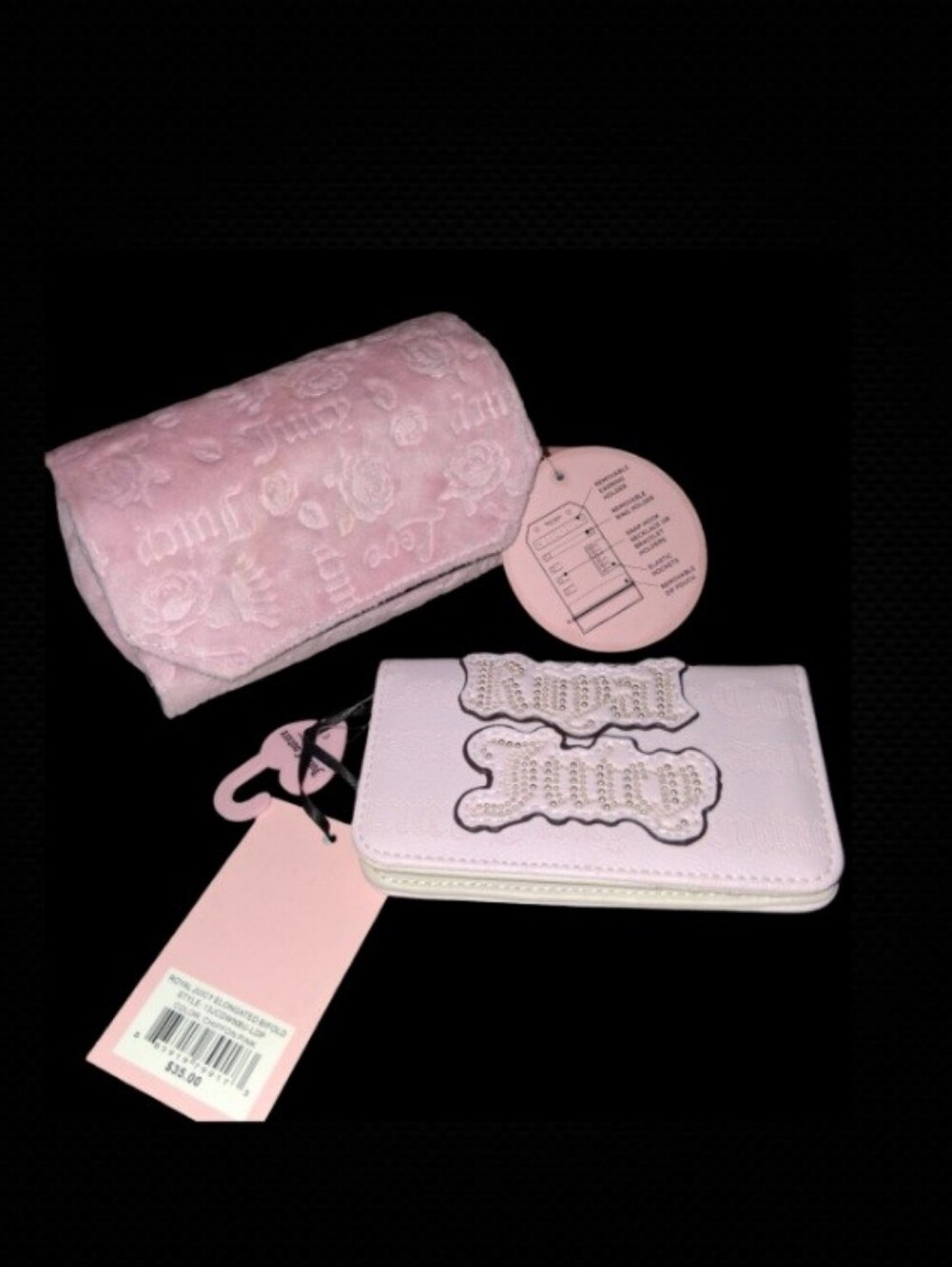 Juicy Couture Wallet & Cosmetic/Jewlery Case